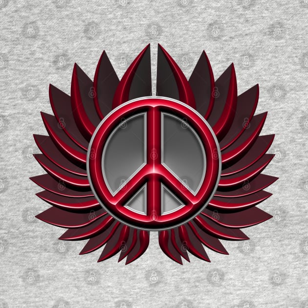 peace symbol flower by DrewskiDesignz